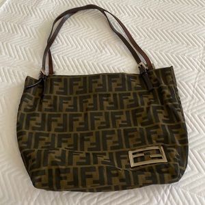 Authentic FENDI  soft side shoulder bag. Excellent condition.  Fendi chip inside
